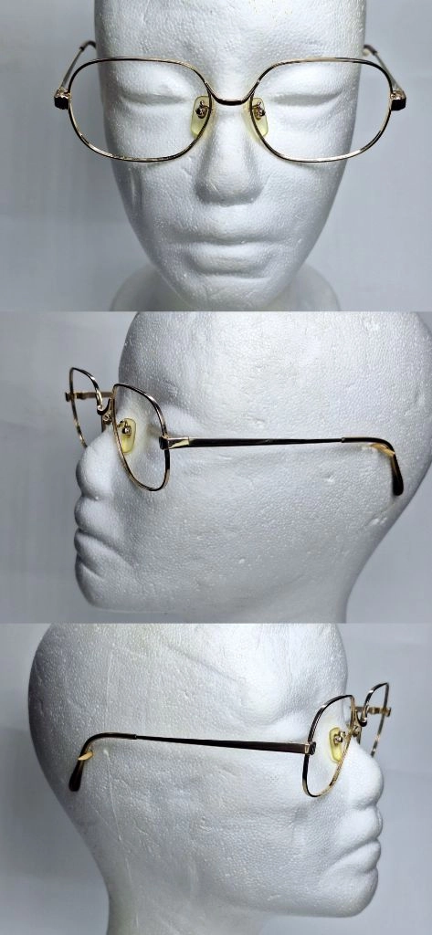 샤르망 Charmant 226 안경테 안경 52mm 골드 스퀘어 여성용 일본 수입 제조 빈티지 레트로 Y2K 클래식 이미지
