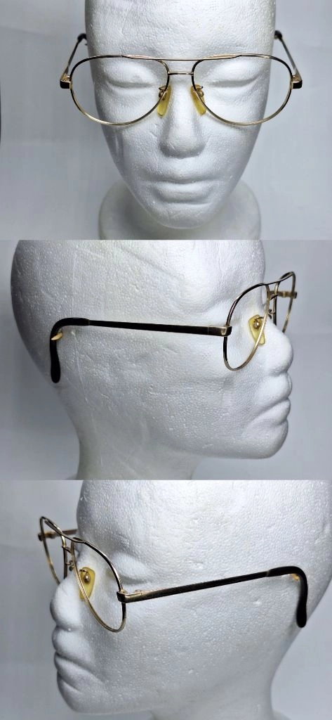 샤르망 Charmant 206 안경테 안경 54mm 골드 투브릿지 일본 수입 제조 빈티지 레트로 Y2K 클래식 패션 이미지