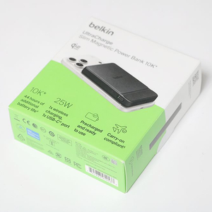 벨킨 10000mAh Qi2 25W 슬림 마그네틱 고속 무선 충전 보조배터리 BPD022 미사용 이미지