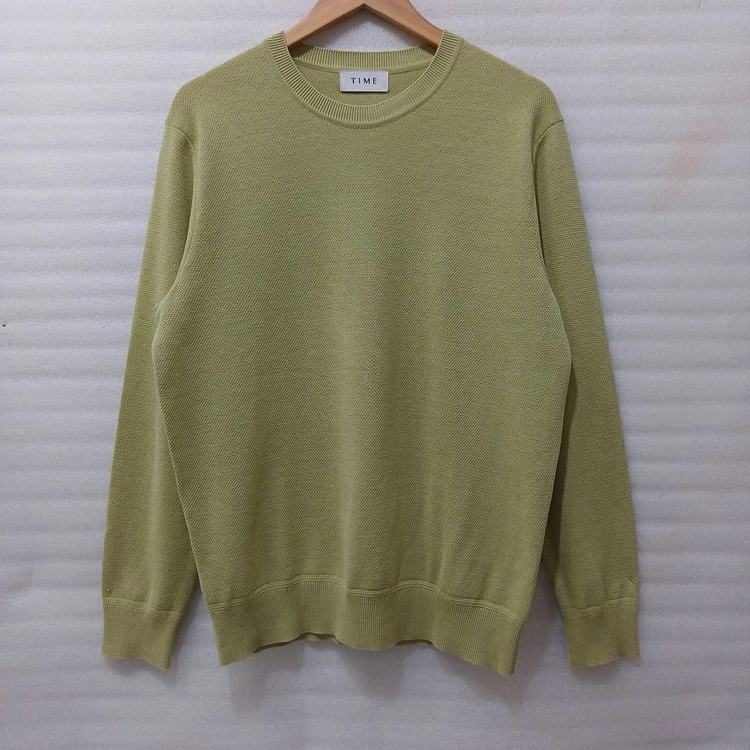 한섬 타임 옴므 가을 울 라운드 니트 남성 큰 L ~ XL 심플 사랑봉봉 이미지