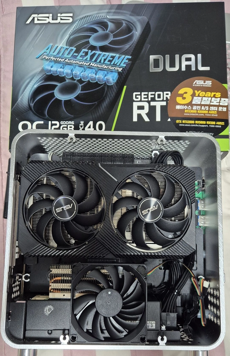 ASUS DUAL 지포스 RTX 3060 V2 O12G OC D6 12GB LHR 이미지