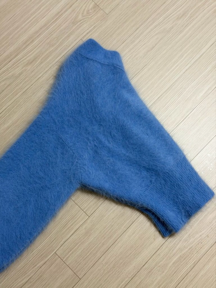 닐바이피 앙고라 가디건 블루 이미지