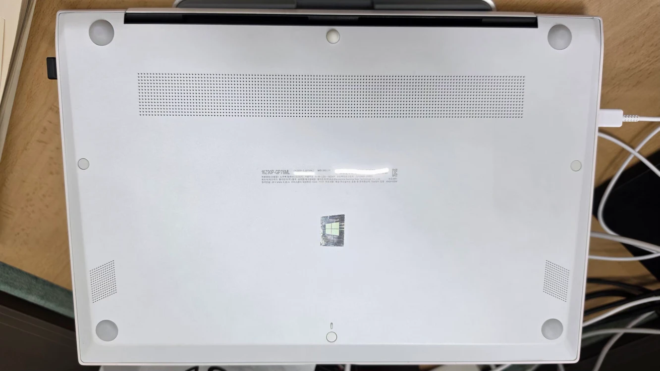그램 16인치 (cpu i7, mem 16GB, ssd 1TB) 16Z90P-GP76ML 이미지