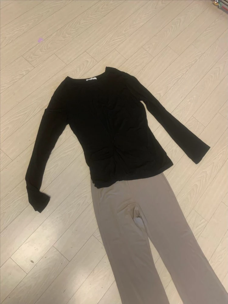 새상품:) 아스띠에 티셔츠 아이보리 크림 블랙 콘치웨어 유메르 시에 츄네집 이미지