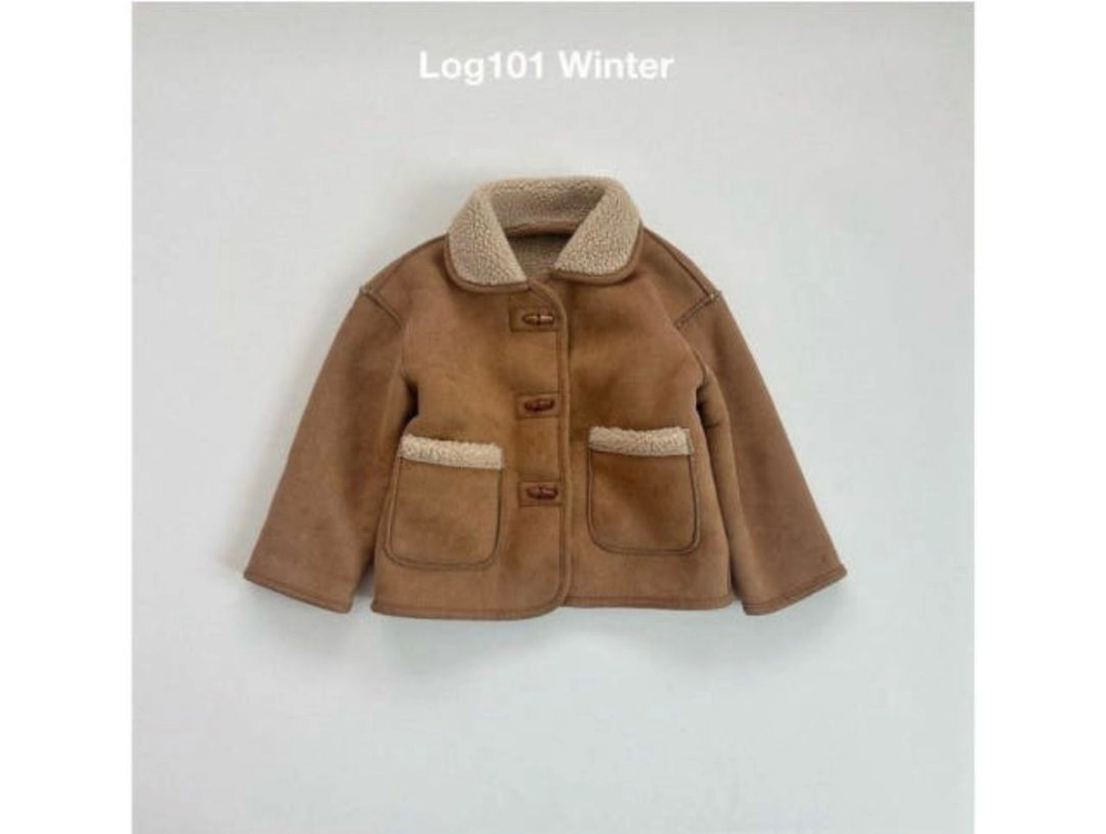 [L(100-110)] 아동 로그101 무스탕 점퍼 이미지