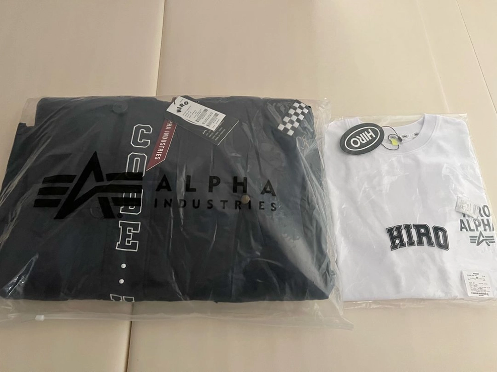 새상품)히로 알파 파카 ALPHA X HIRO PARKA 알파인더스트리+크루티 네이비130 이미지