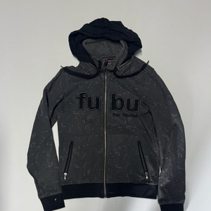 희귀!! 여성 푸부 FUBU 올드스쿨 Y2K 체크 크롭 후드집업 Xs 이미지