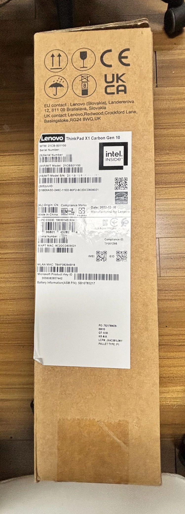 [미사용 레노버정발리퍼] ThinkPad X1 Carbon Gen10 정발 리퍼 i7/32G/4K 터치/공식AS 이미지