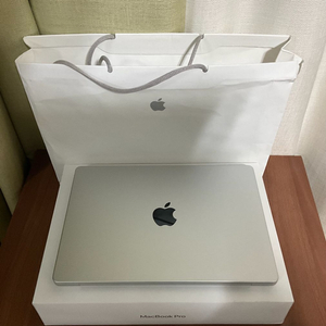 (초단순개봉/100퍼/애케플)m4pro 맥북프로14인치 24/512(실버) 이미지