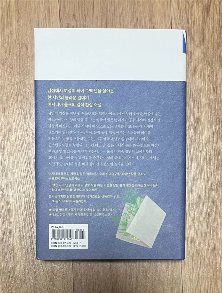올란도(Orlando: A Biography) by Virginia Woolf 이미지