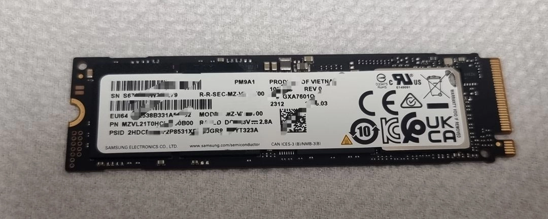 삼성전자 PM9A1 M.2 NVMe SSD 1TB - 안심되는 중고거래