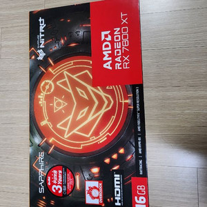 RX7800XT 니트로 그래픽카드 이미지