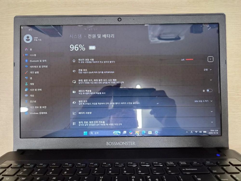 한성 게임용 노트북 보스몬스터 X57 이미지