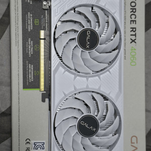 GALAX 지포스 RTX 4060 WHITE OC D6 8GB 갤럭시 그래픽카드 화이트 이미지