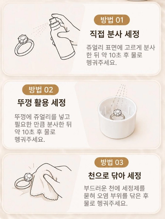 금 은 쥬얼리 클리너 세정 이미지