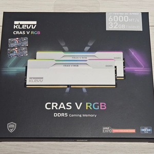 ESSENCORE KLEVV DDR5-6000 CL30 CRAS V RGB WHITE 패키지 서린 (32GB) 이미지