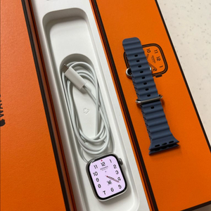 애플워치8에르메스 41mm 실버 애플케어+ 이미지