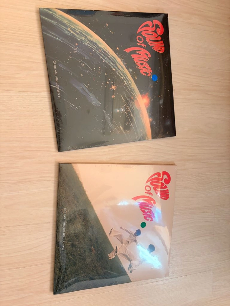 (미개봉)잔나비lp 사운드 오브 뮤직 pt.1 LP 블루 마엘스트롬 믹스,pt 2 그린 새상품 이미지