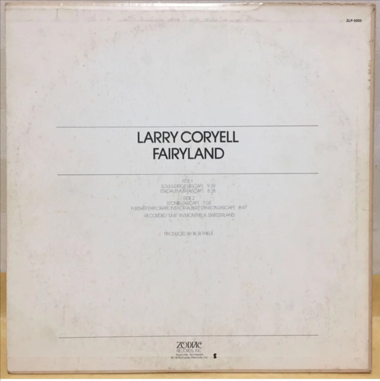 LP ; larry coryell - fairyland 레리 코리엘 재즈 엘피 음반 jazz 이미지