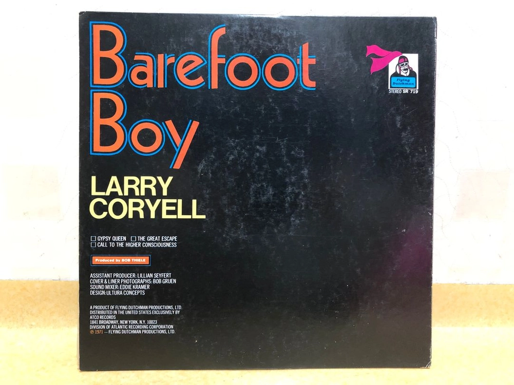 LP ; larry coryell - barefoot boy 레리 코리엘 재즈 엘피 음반 fusion jazz 이미지