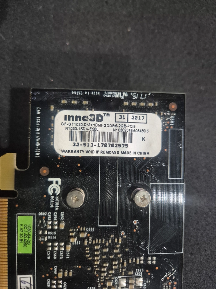 이노3D GT1030 2G 판매합니다 이미지