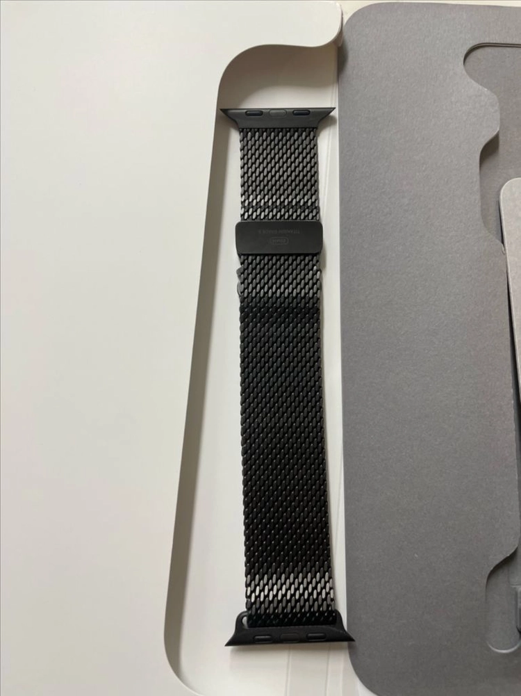 애플워치 티타늄 밀레니즈루프 블랙 49mm L SSS급 이미지