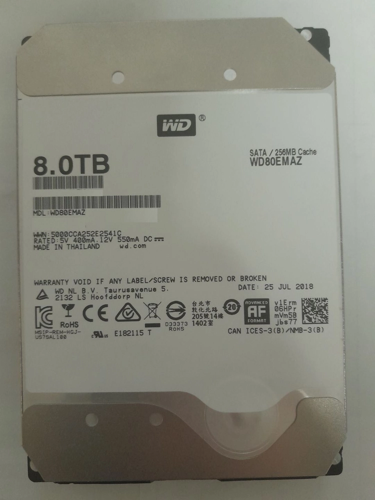 WD 화이트 8TB HDD 하드디스크 sata 이미지