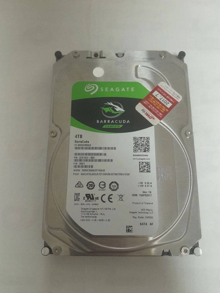 Seagate 시게이트 바라쿠다 4TB HDD 하드디스크 sata 이미지