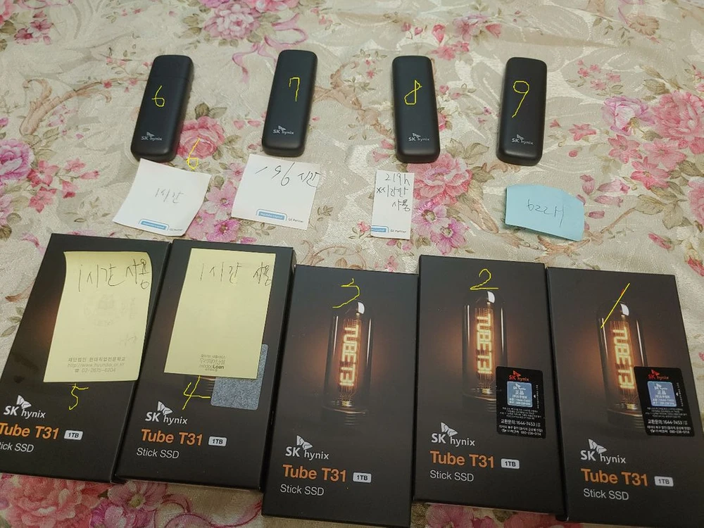 T31 1TB 외장 ssd 스틱..usb.신품. 중고품.여러 개. 이미지