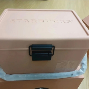 스타벅스 쿨러 (아이스박스) 핑크색 새상품 이미지