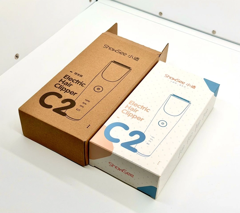 ShowSee 전동 이발기 바리깡 방수 Type-C 풀세트 화이트 이미지