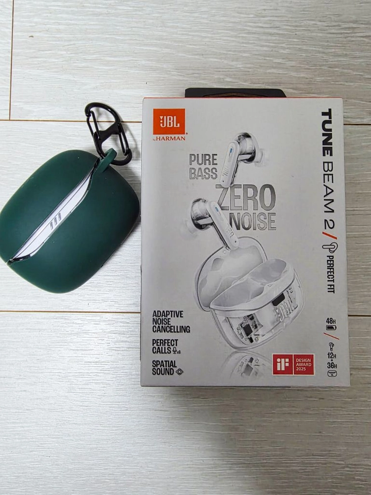 jbl tune beam2 고스트화이트 팝니다. 이미지