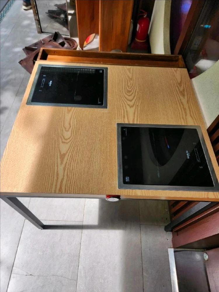 2구인덕션 수제 제작 테이블 이미지