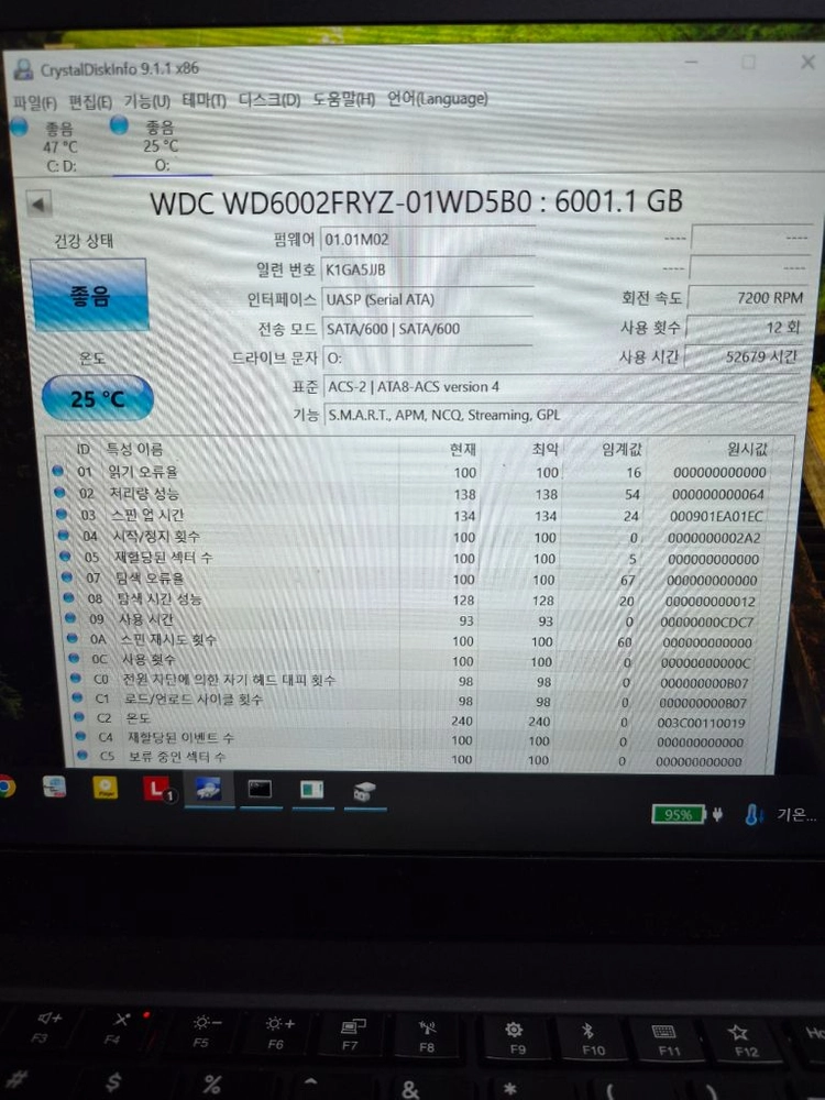 (택포) 웨스턴디지털 골드 WD Gold 6TB HDD 이미지