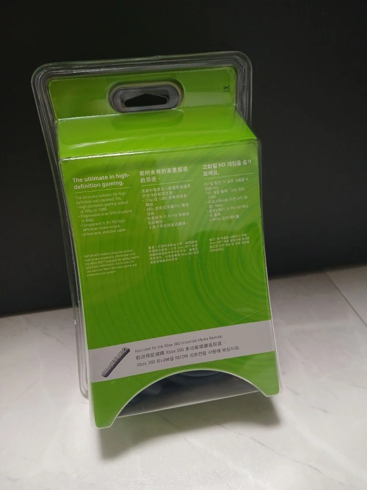 (미사용품) XBOX 360 정품 컴포넌트 AV 케이블 이미지
