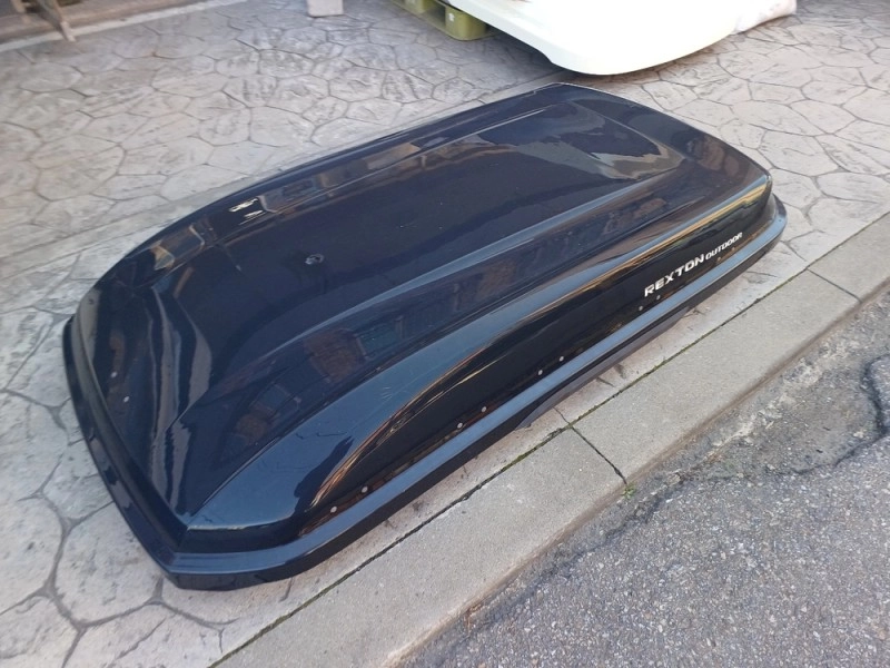 구형 렉스턴w 코토일체형루프박스 블랙유광 중고 장착 이미지