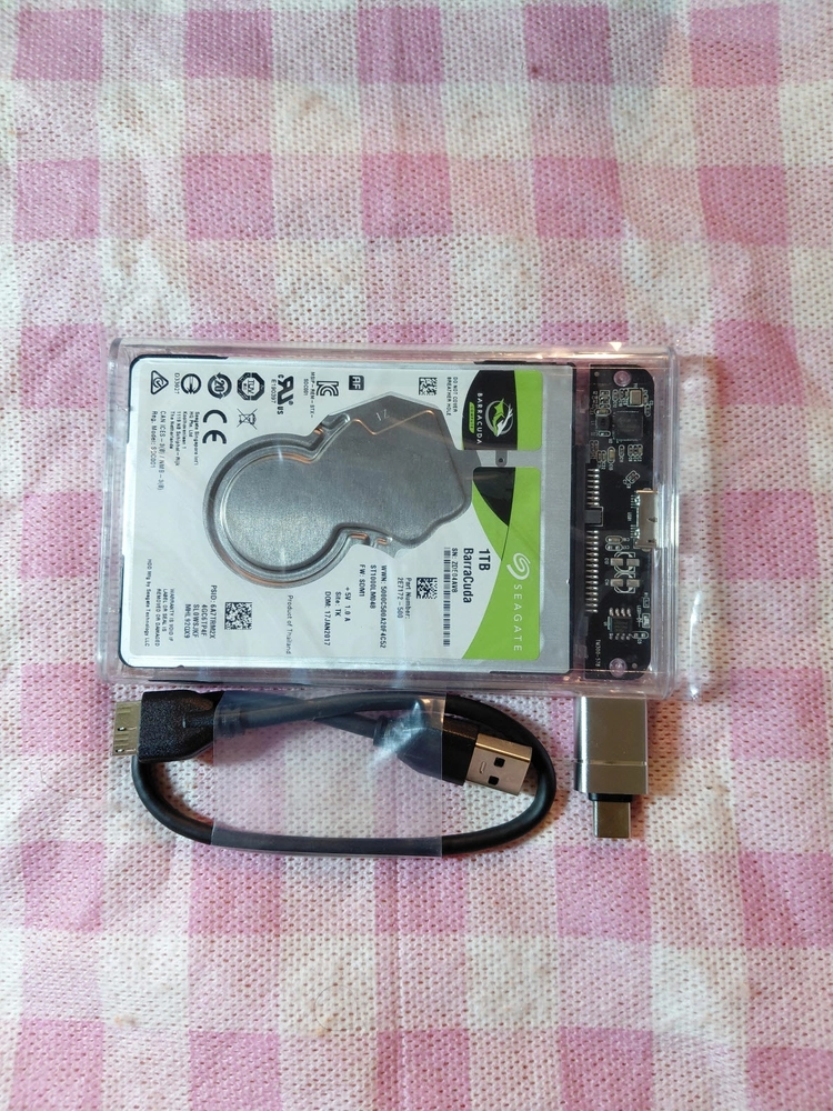 외장하드, 씨게이트 HDD 1TB USB3.0 2.5인치 이미지