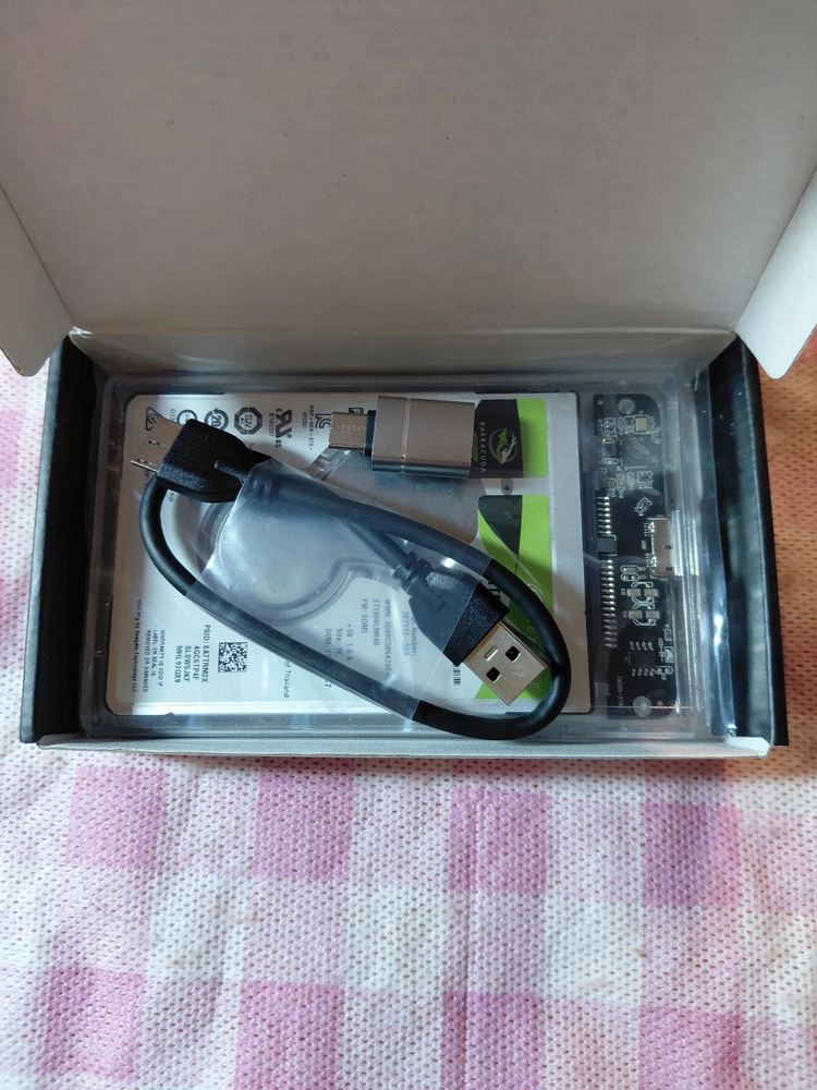 외장하드, 씨게이트 HDD 1TB USB3.0 2.5인치 이미지