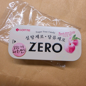 롯데 제로 케이스 복숭아 그립톡 새상품 이미지