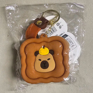 카피바라 미니 실리콘 파우치 키링 새상품 이미지