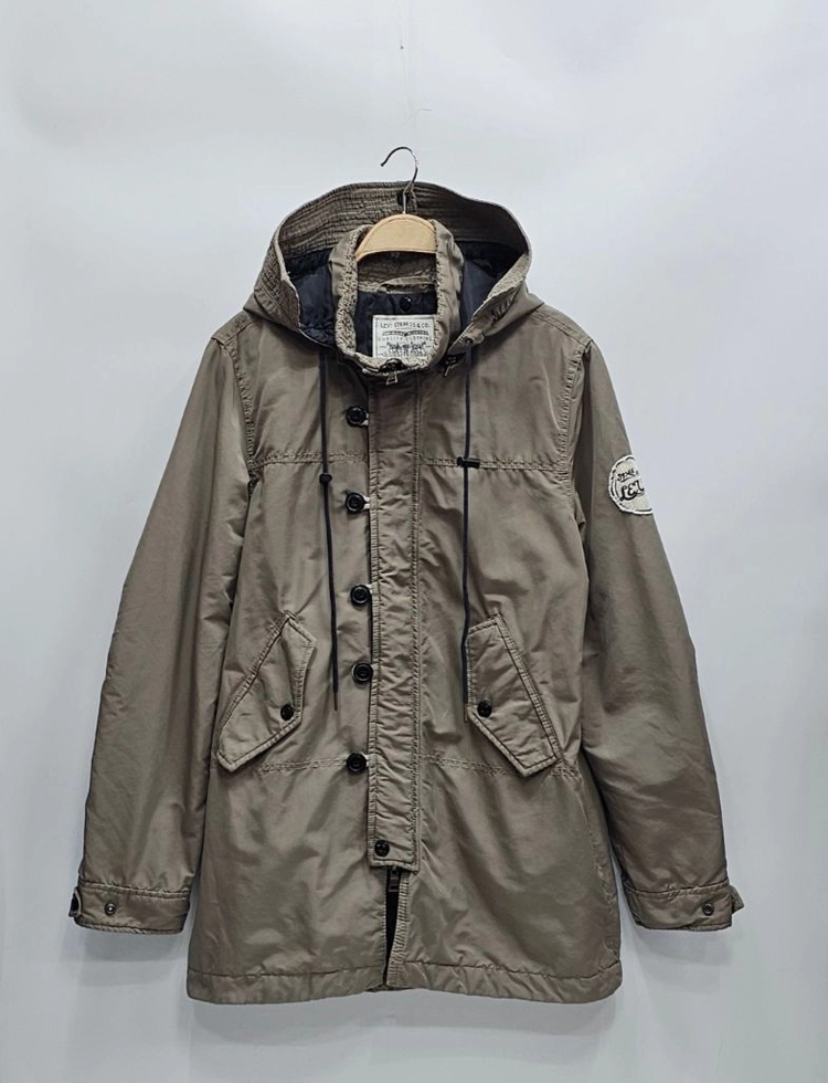 리바이스(Levis) 히든 폴리필 N-3B 밀리터리 사파리 야상 자켓 / 남 L 카키 베이지 이미지