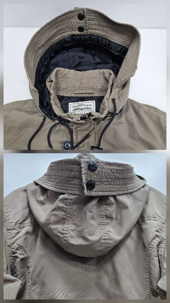 리바이스(Levis) 히든 폴리필 N-3B 밀리터리 사파리 야상 자켓 / 남 L 카키 베이지 이미지