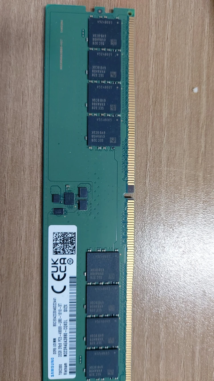 삼성 DDR5 32GB PC5-4800B 데스크톱 메모리 1개 이미지