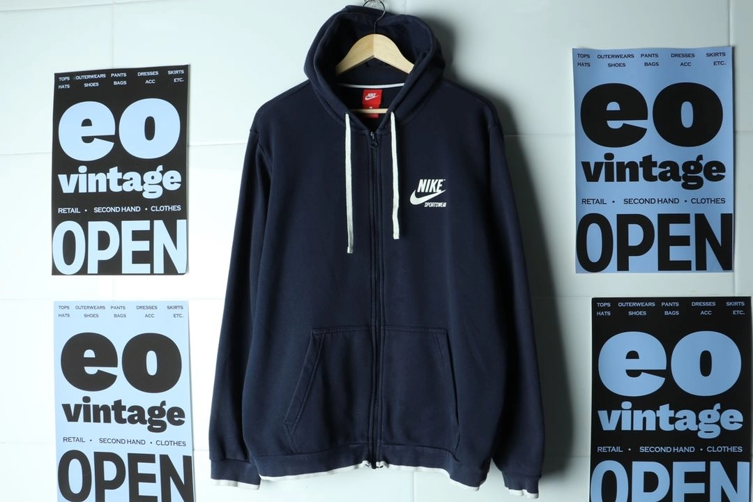 (L-2XL) 나이키 후드집업 USA 테크팩 네이비 이미지