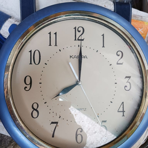 벽시계 카파...영화소품용 촬영소품용 미테스트용...지름32 이미지