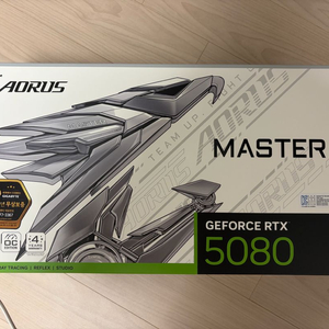 기가바이트 RTX 5080 어로스마스터 아이스 이미지