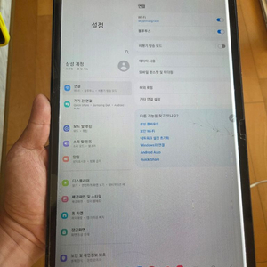 갤럭시탭 s7 플러스 256g lte 액정하자 이미지