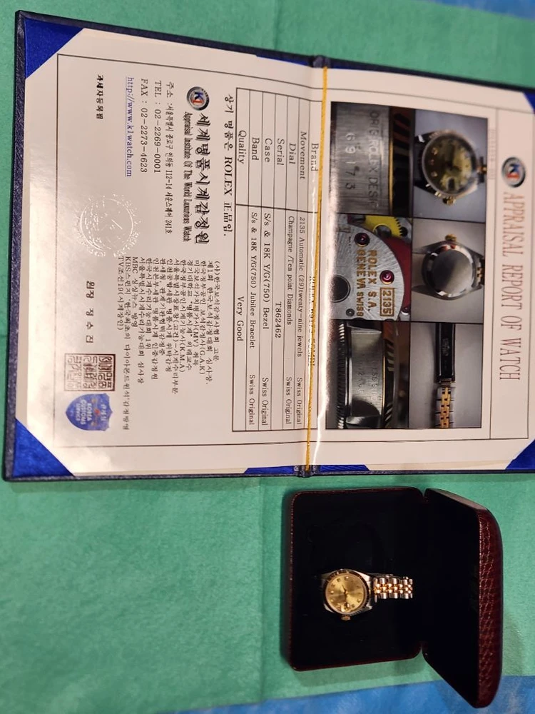 ROLEX 롤렉스 여성 콤비시계 데이저스트 69173 오리지널 텐포인트 이미지