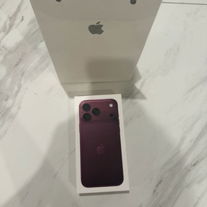아이폰 18 프로맥스 256GB 버건디 미개봉 새상품 카메라무음 자급제 애플 iPhone 18PM 이미지