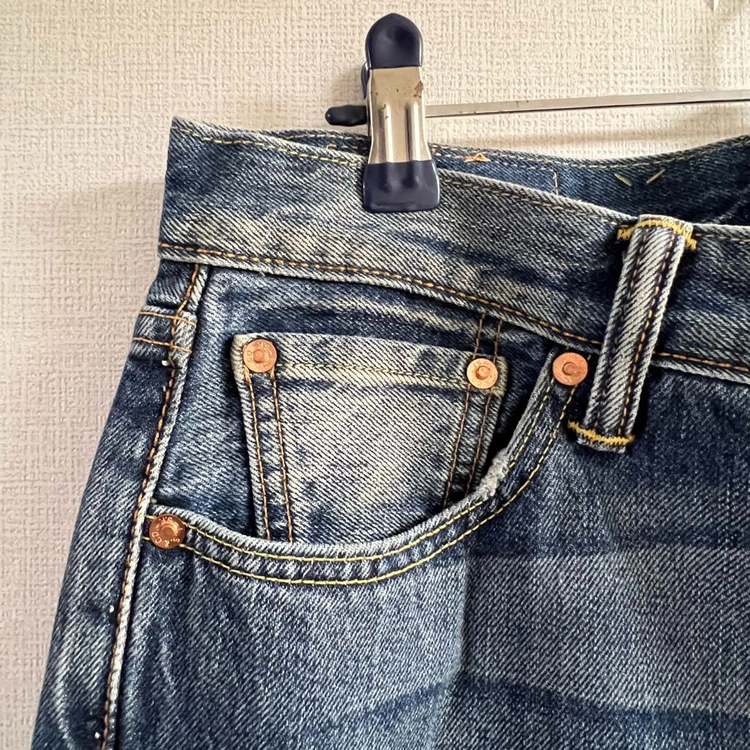 리바이스 빈티지 워싱 데님팬츠 30/34 청바지 아메카지 구제 데일리 이미지